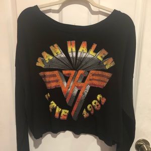 Longsleeve Van Halen pullover sweatshirt crop